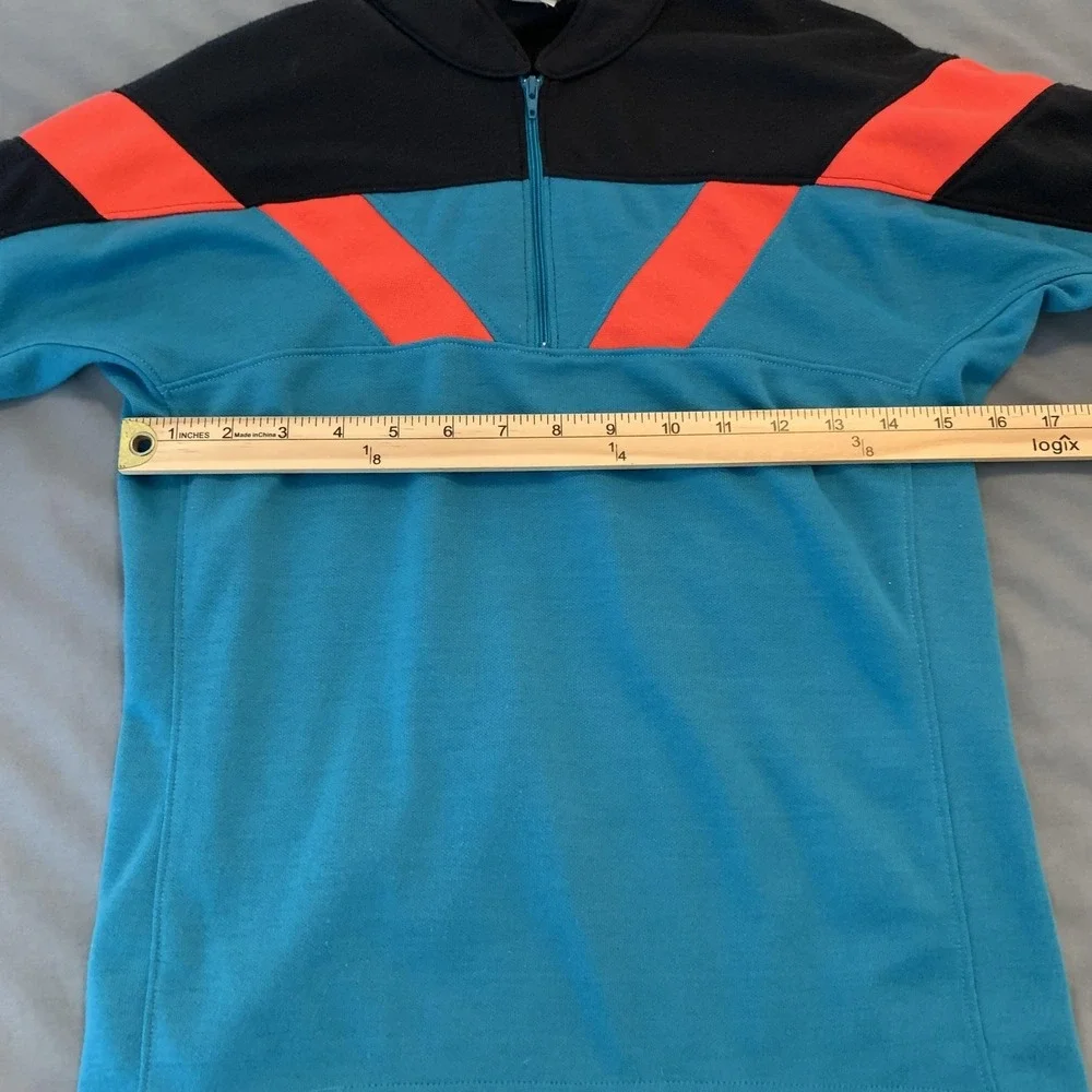 Vintage Nike Cycling Jersey Mens Small 1/4 Zip Teal Black‎ Red Echelon USA